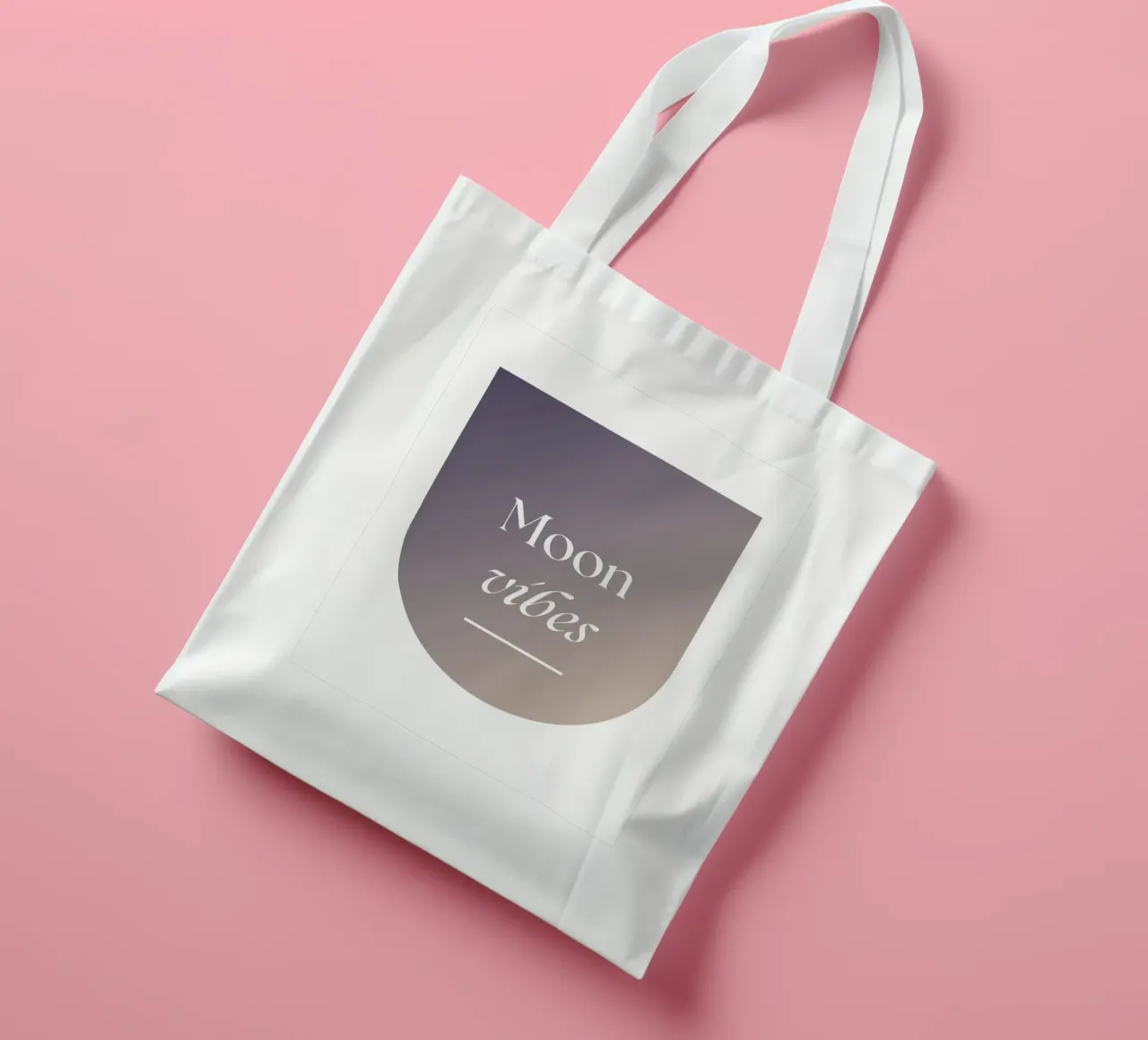 Moon Vibes borsa in juta da studio.ladina