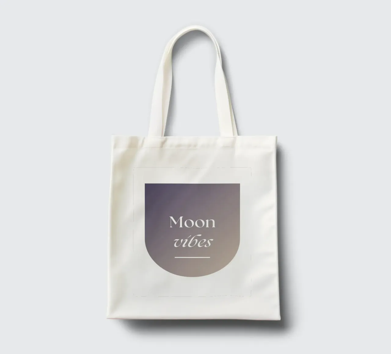 Moon Vibes borsa in juta da studio.ladina