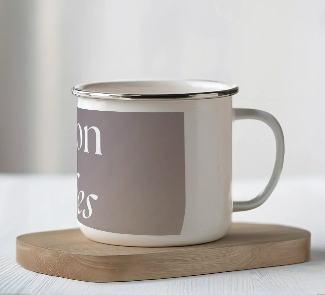 Moon Vibes Emaille Tasse von studio.ladina