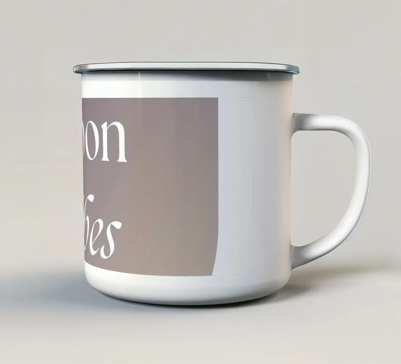 Moon Vibes Emaille Tasse von studio.ladina