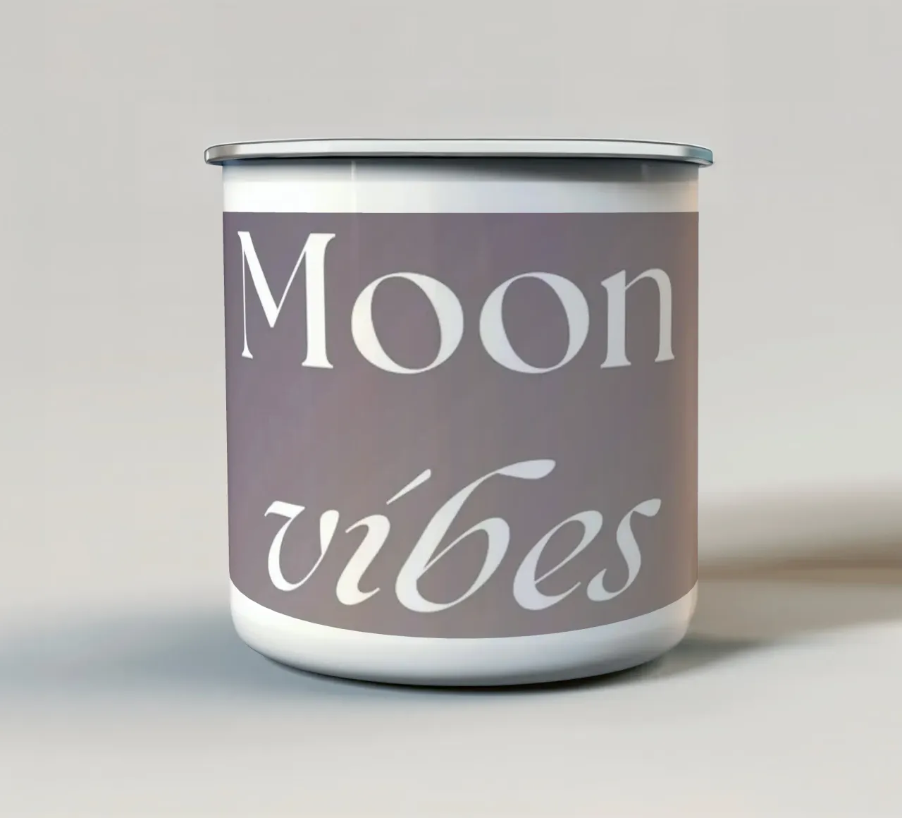 Moon Vibes Emaille Tasse von studio.ladina