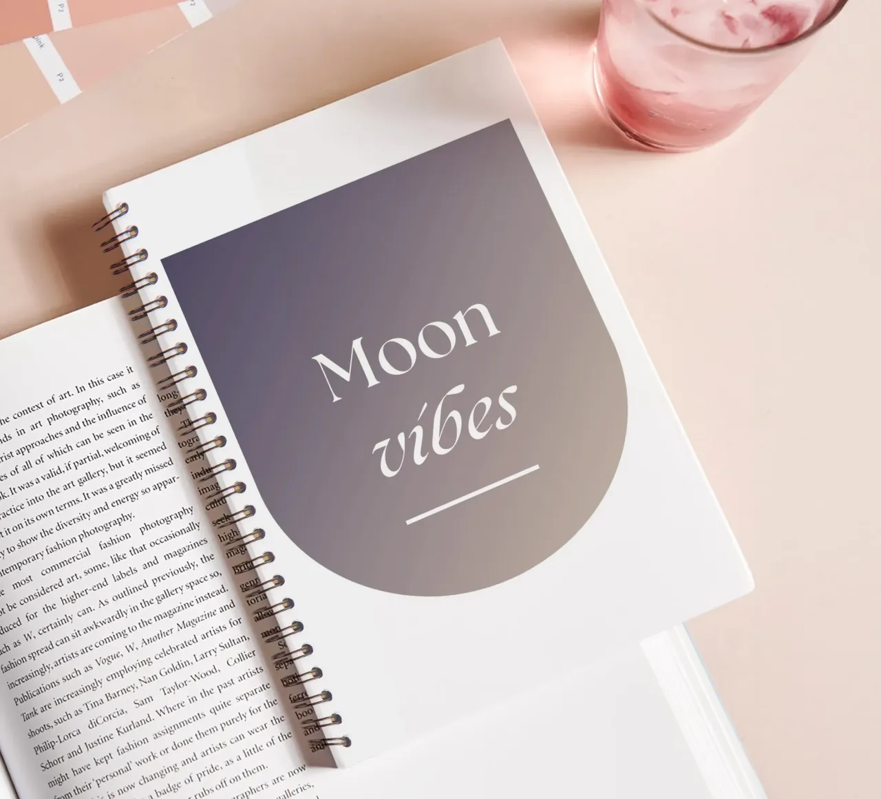 Moon Vibes spiral notebook by studio.ladina