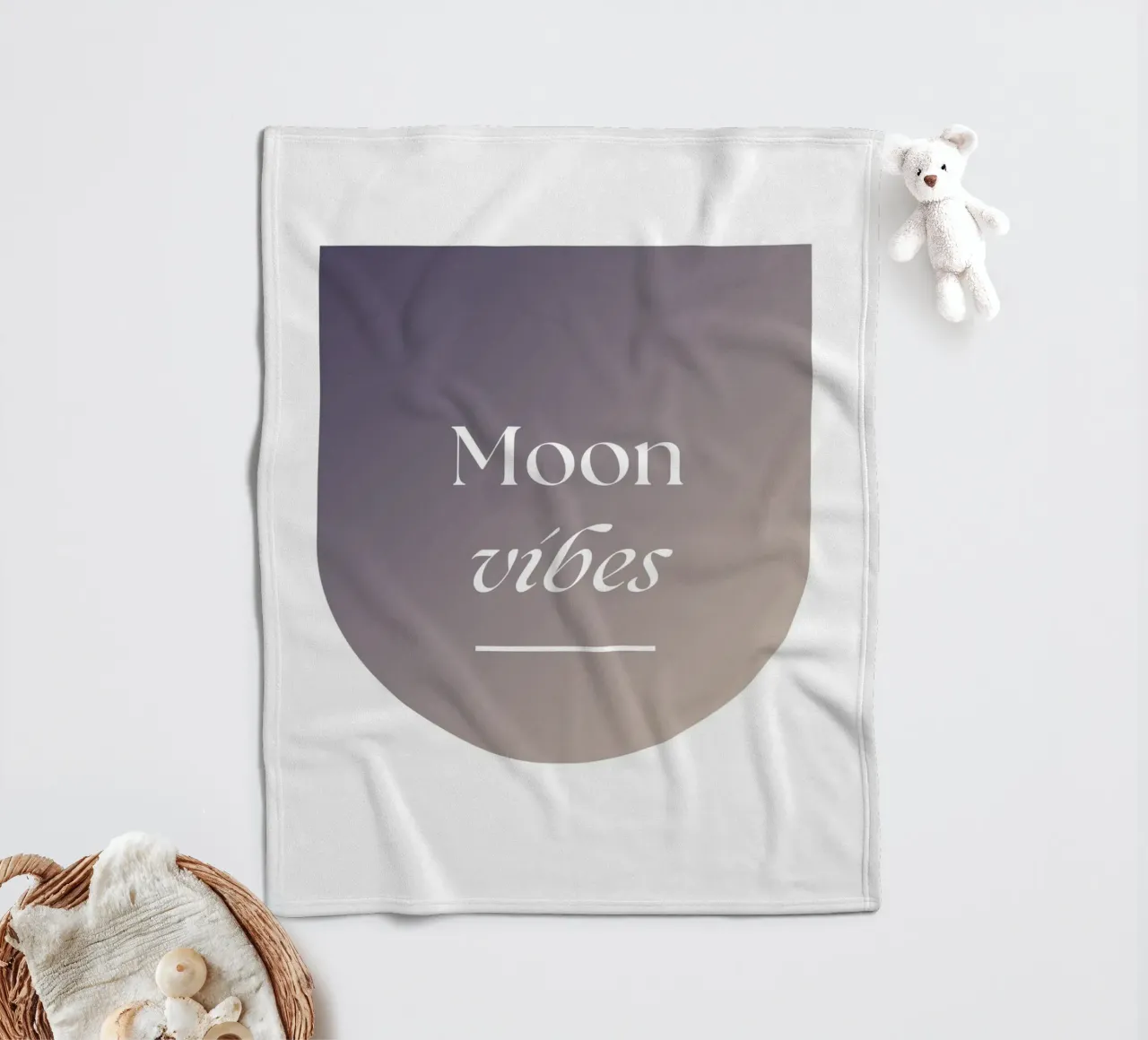 Moon Vibes coperta in pile da studio.ladina