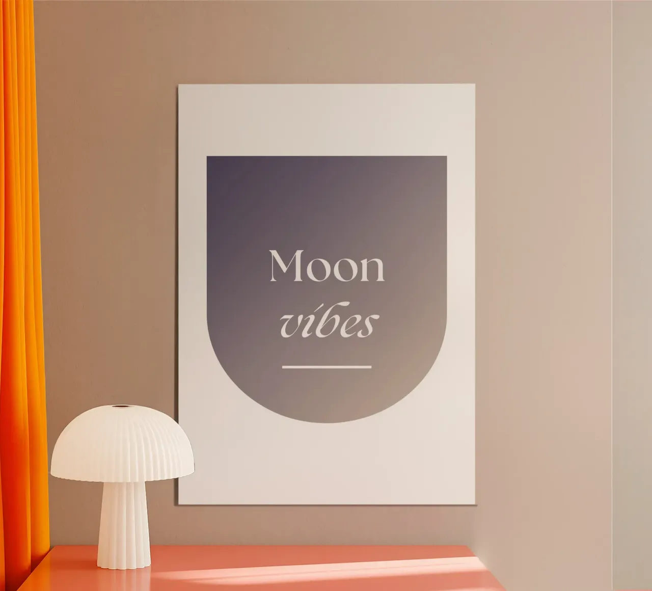 Moon Vibes alluminio dibond da studio.ladina