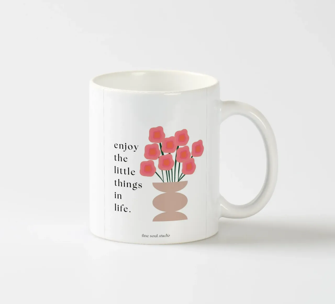 godersi le piccole cose tazza in ceramica da studio.ladina