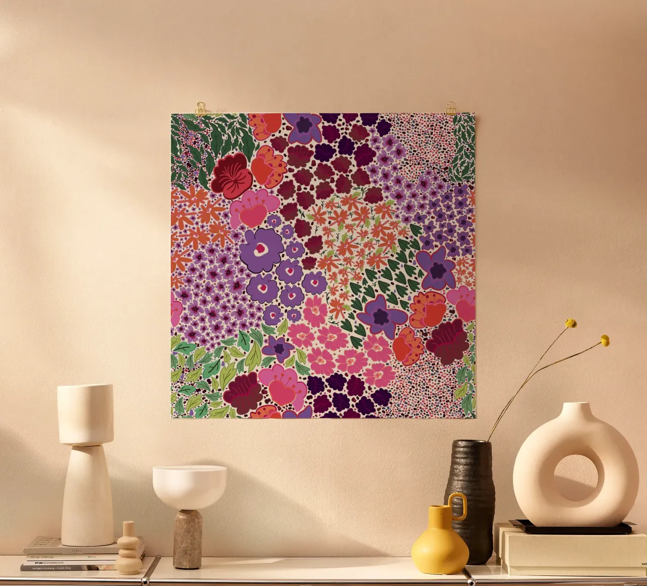 Fiore vivace a forma di foglia poster da gulsengunel