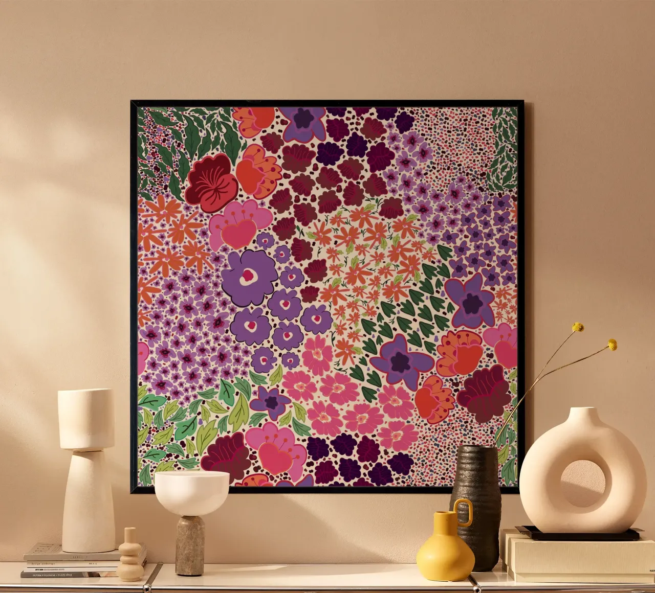 Fiore vivace a forma di foglia poster da gulsengunel