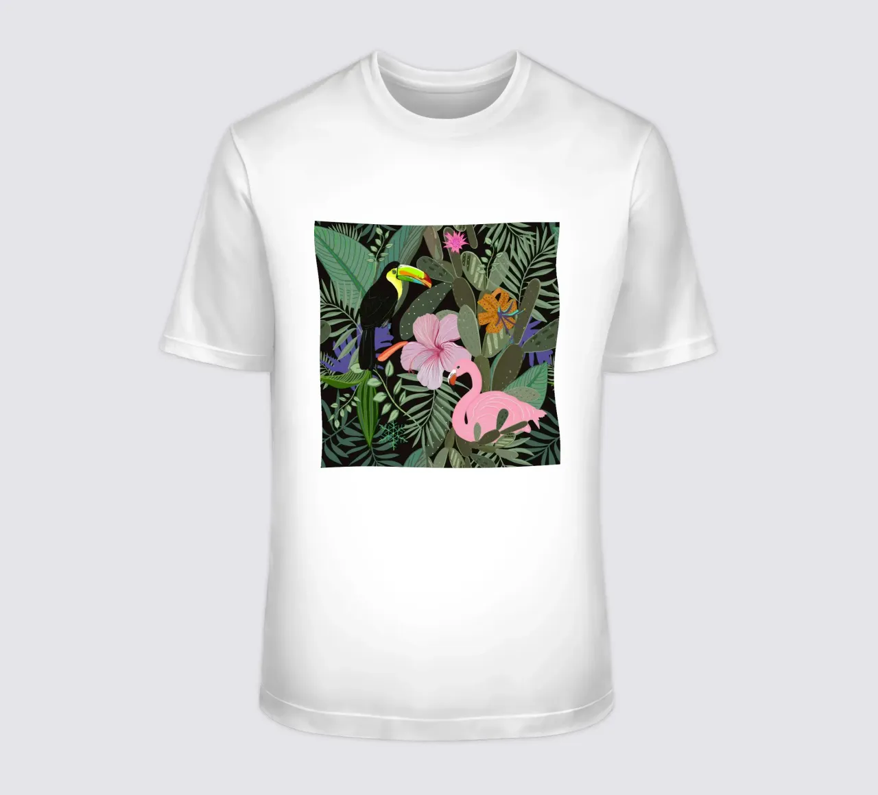 Modello di giungla scura t-shirt da gulsengunel