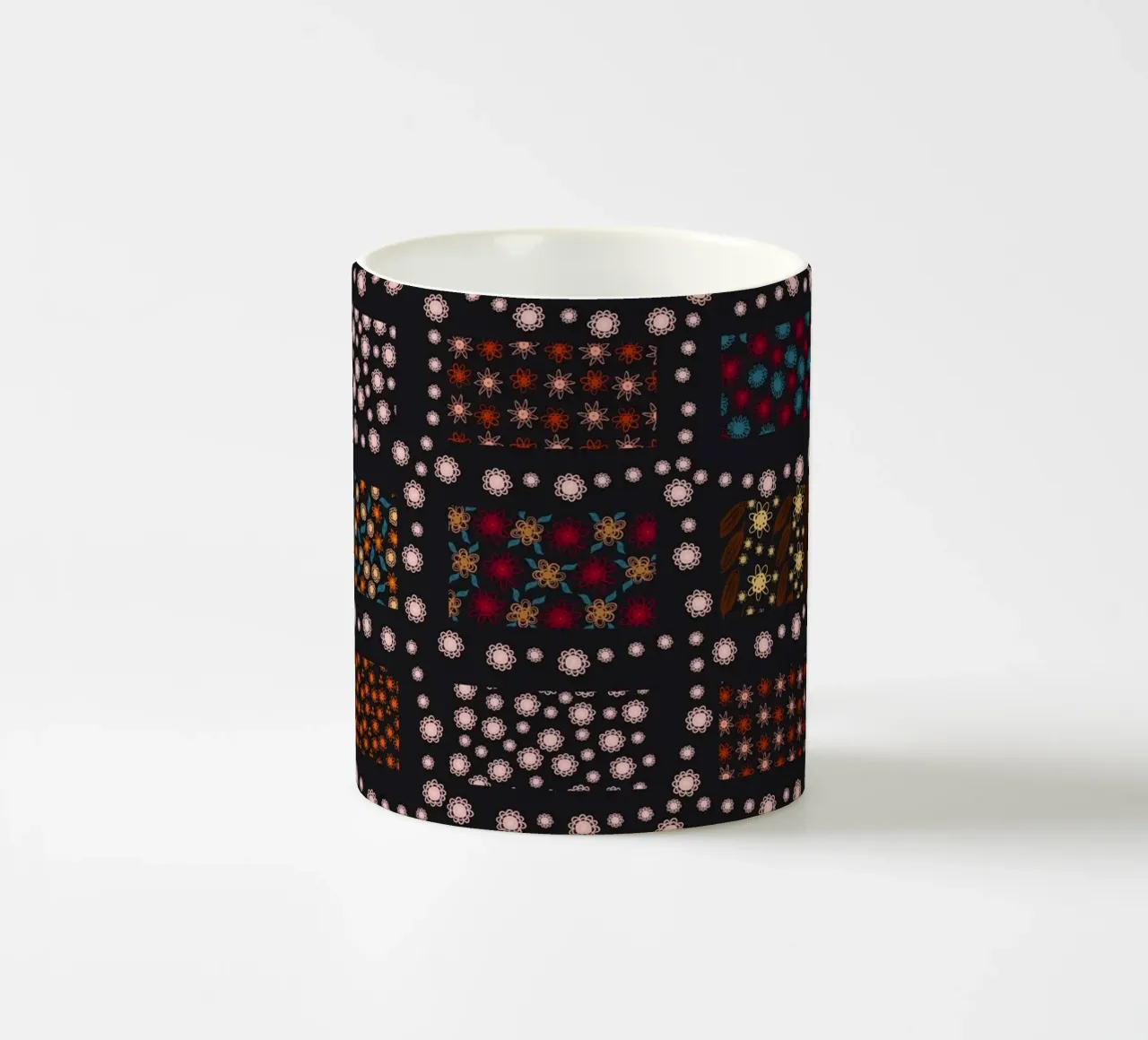 Scarabocchi semplici e colorati tazza in ceramica da gulsengunel