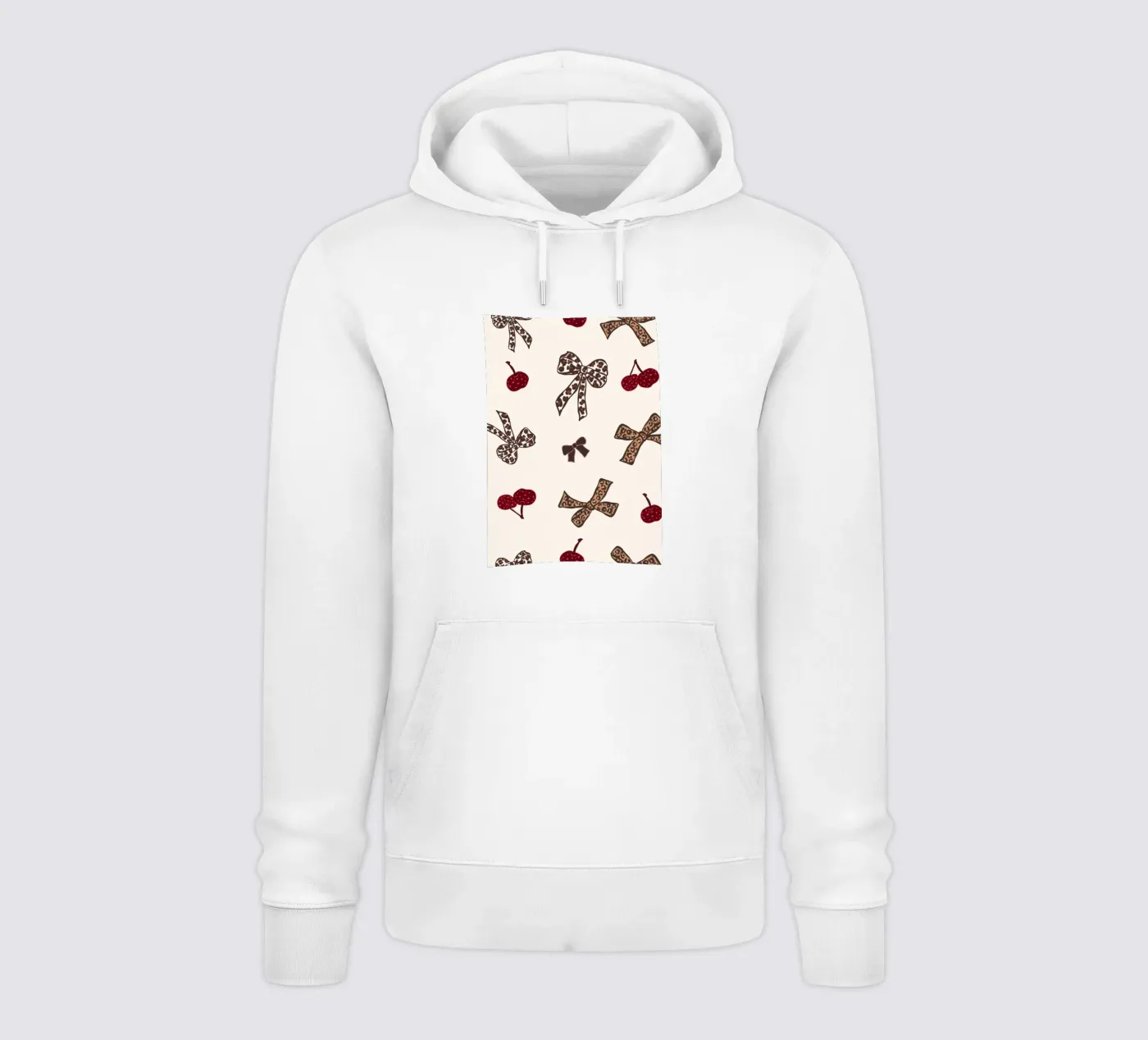 Leopard Cherry Pattern hoodie van gulsengunel