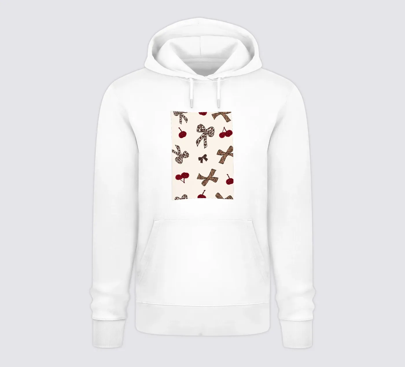 Leopard Cherry Pattern hoodie van gulsengunel
