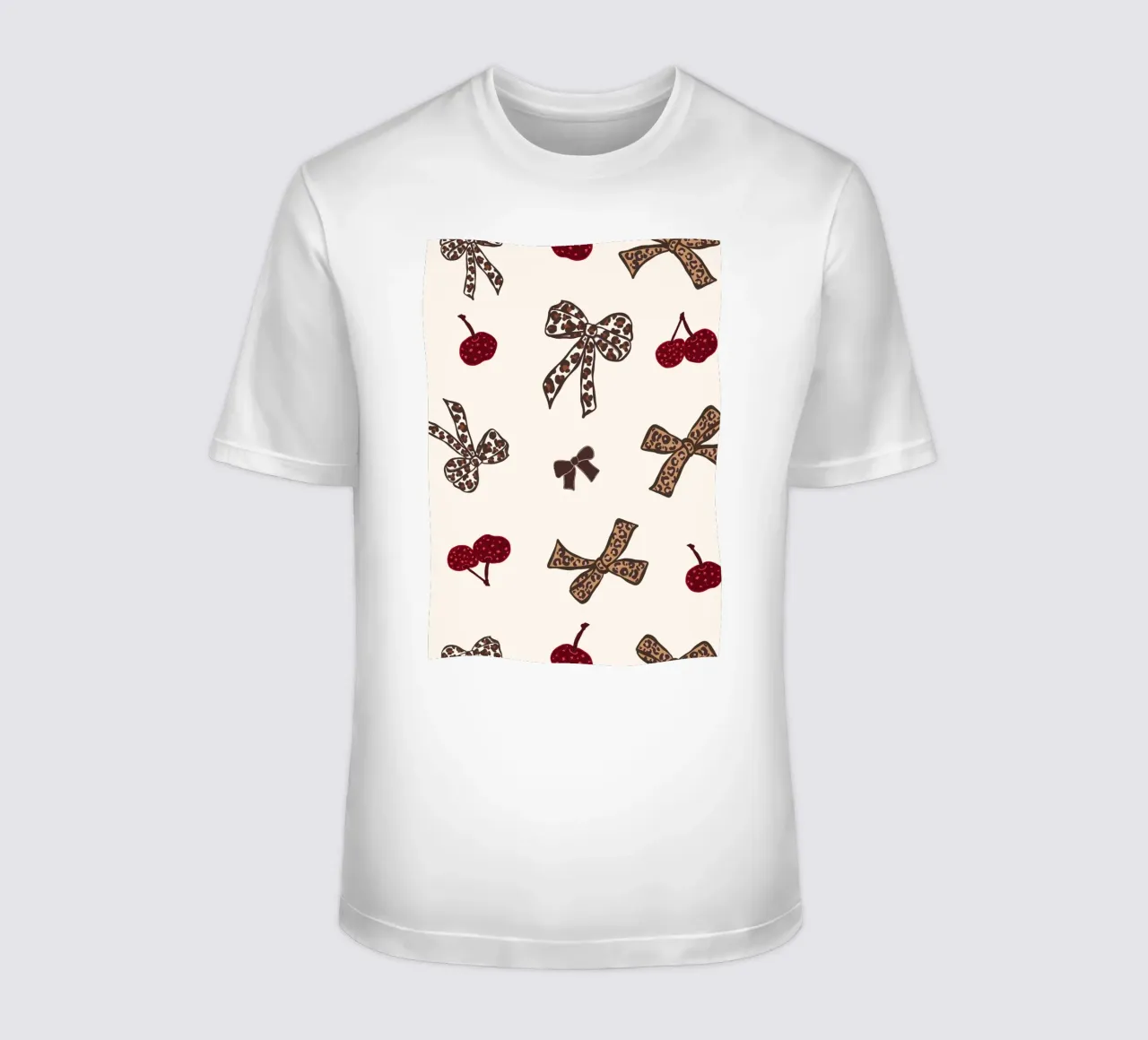 Modello Leopard Cherry t-shirt da gulsengunel