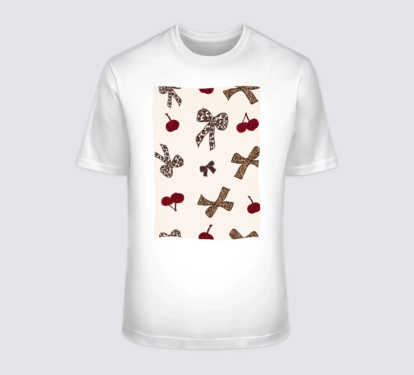 Modello Leopard Cherry t-shirt da gulsengunel