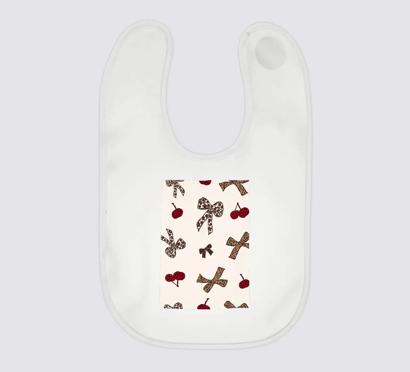 Leopard Cherry Pattern bavaglino da gulsengunel