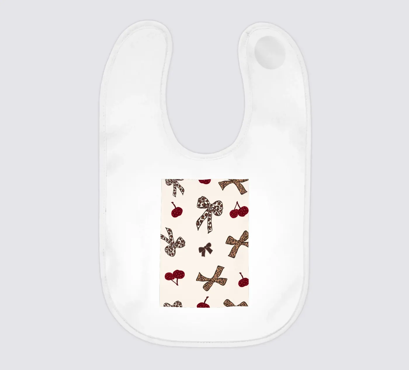 Leopard Cherry Pattern bavaglino da gulsengunel