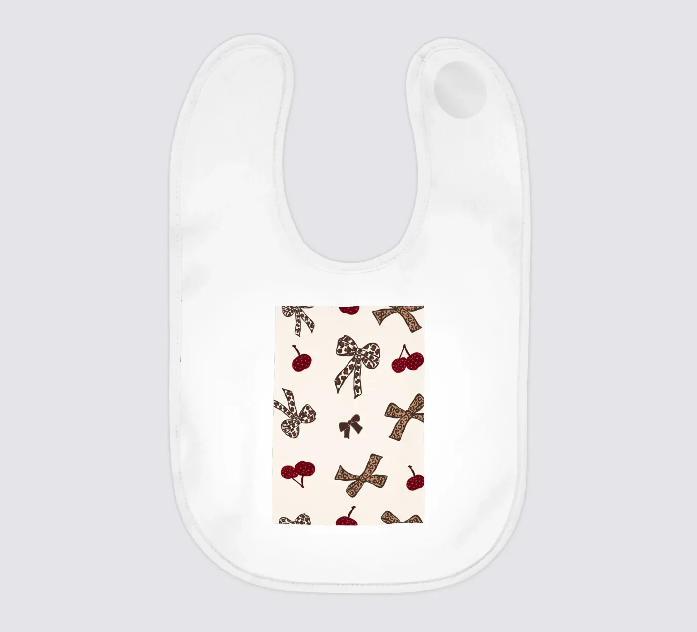 Leopard Cherry Pattern Babylätzchen von gulsengunel