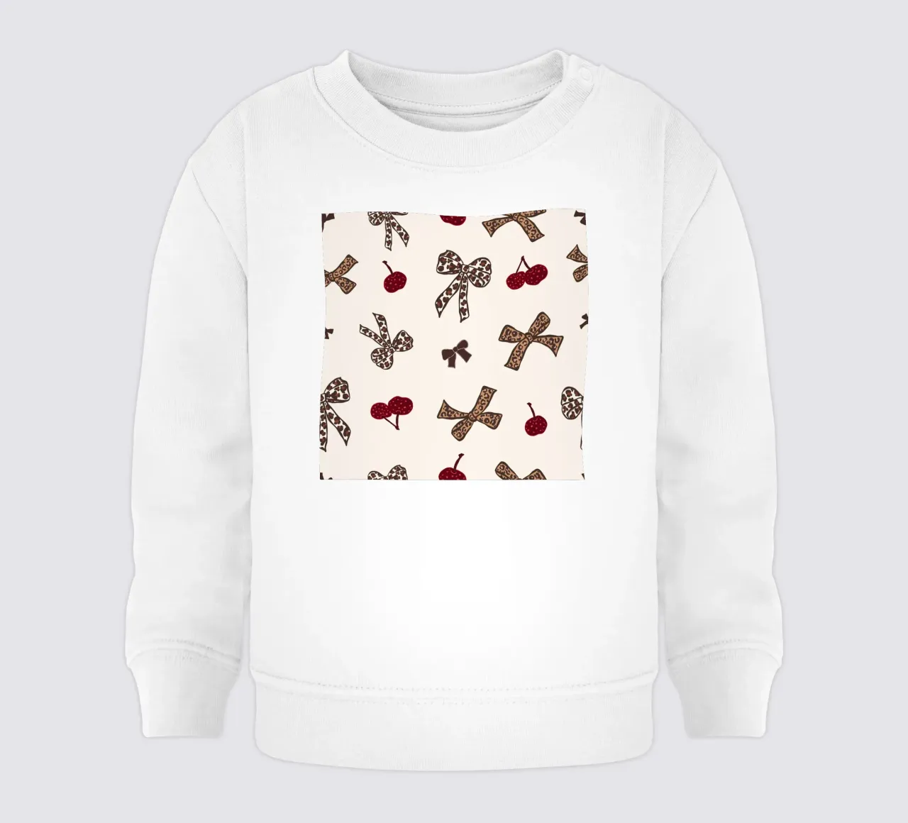 Modello Leopard Cherry felpa neonato da gulsengunel