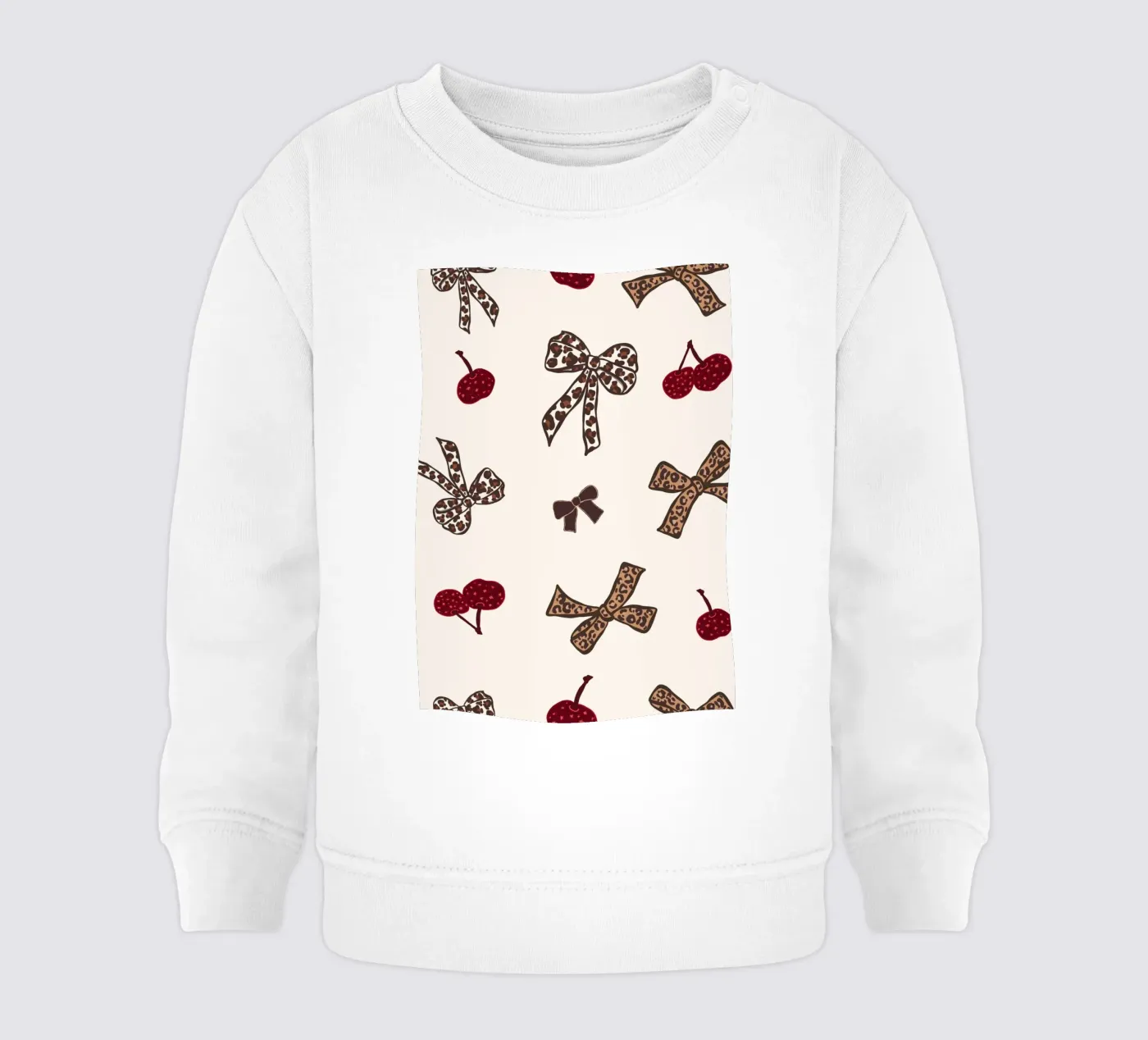 Modello Leopard Cherry felpa neonato da gulsengunel