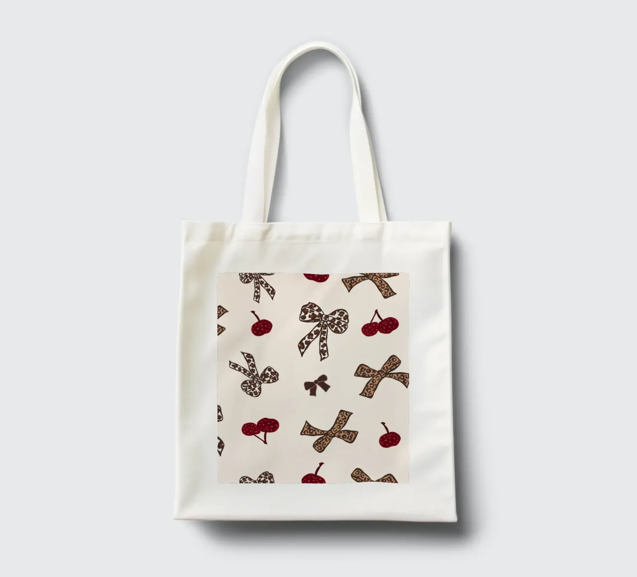 Modello Leopard Cherry borsa in juta da gulsengunel