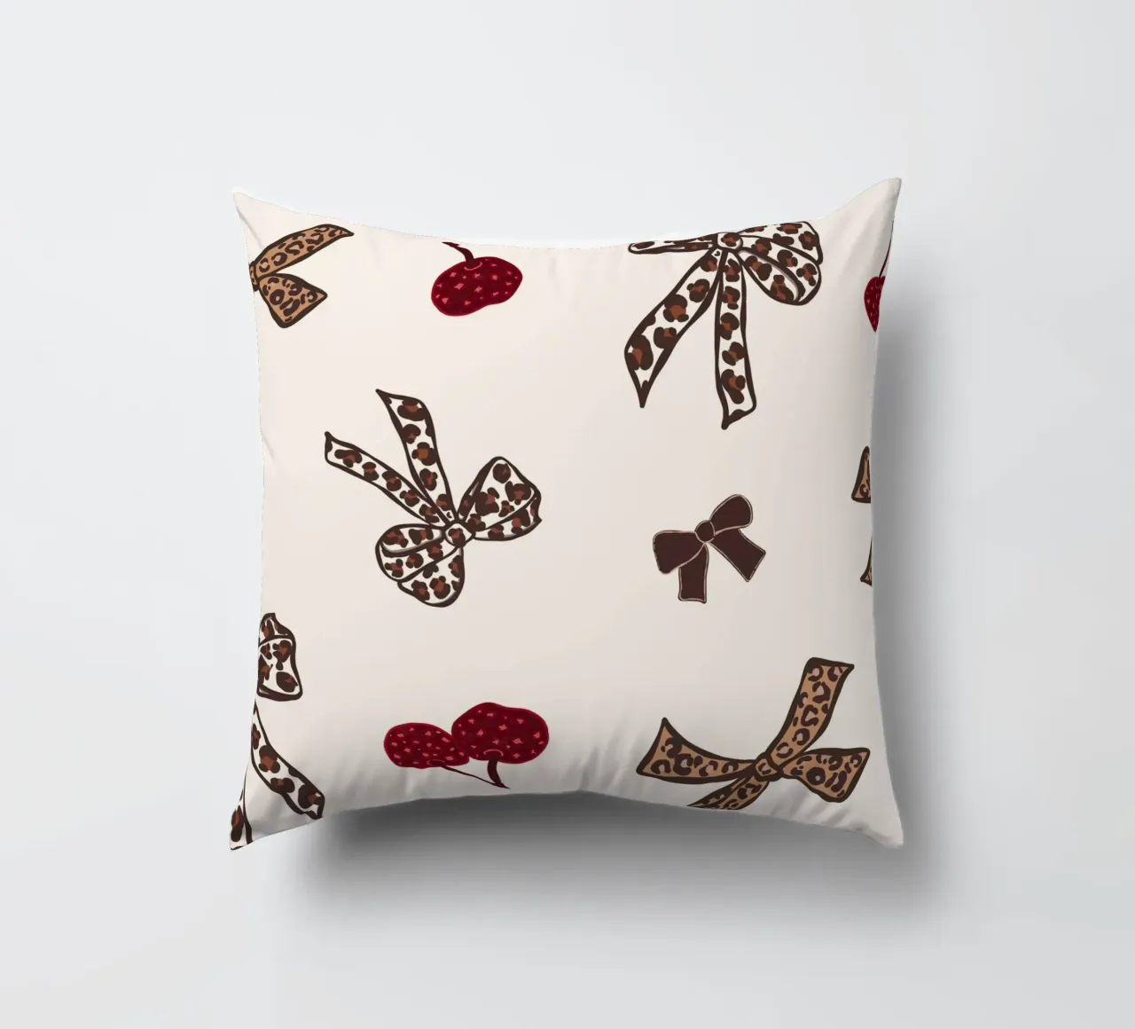 Modello Leopard Cherry cuscino da gulsengunel