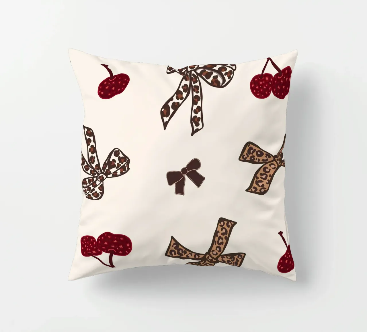 Modello Leopard Cherry cuscino da gulsengunel