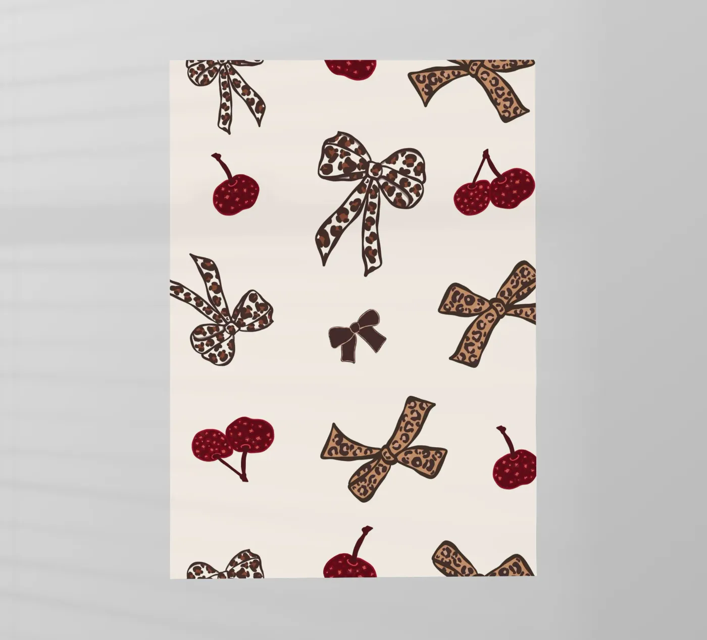 Leopard Cherry Pattern pellicola backlit da gulsengunel