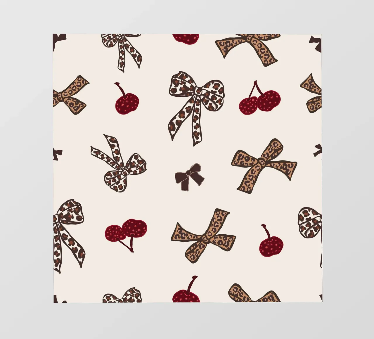 Modello Leopard Cherry telo in pvc da gulsengunel