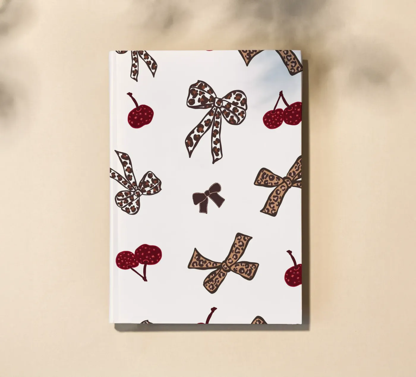 Motif léopard cerise carnet de gulsengunel