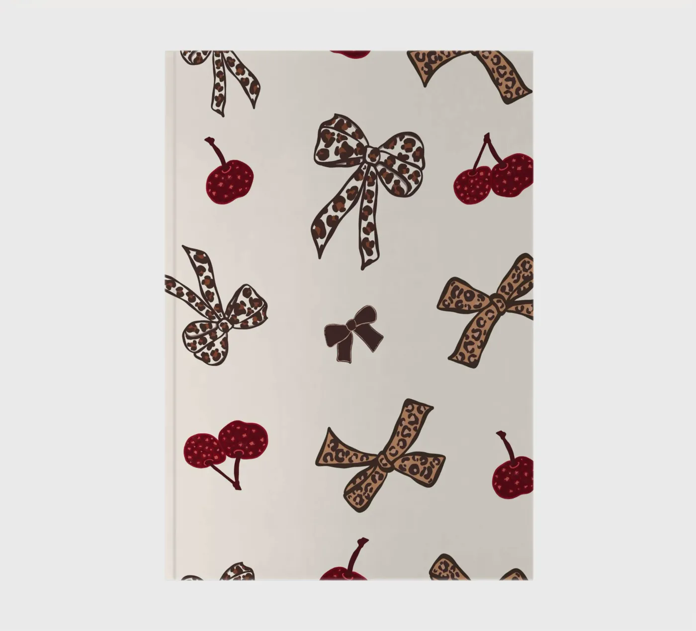 Motif léopard cerise carnet de gulsengunel