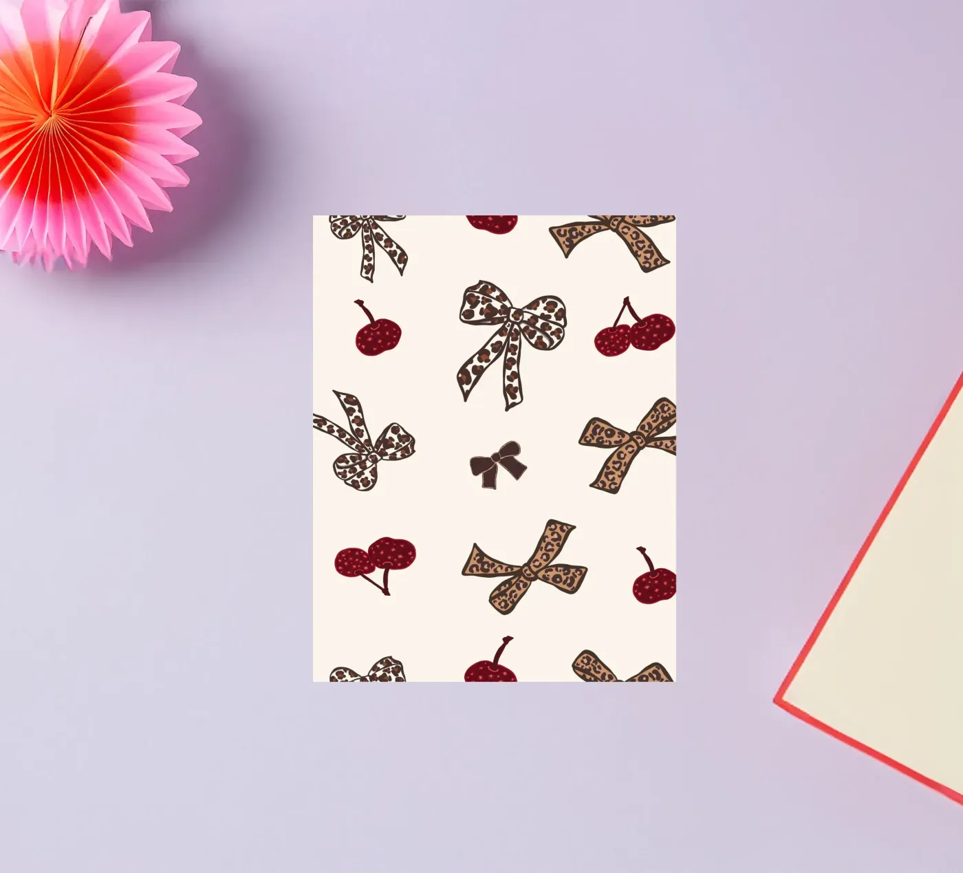 Modello Leopard Cherry adesivo da gulsengunel