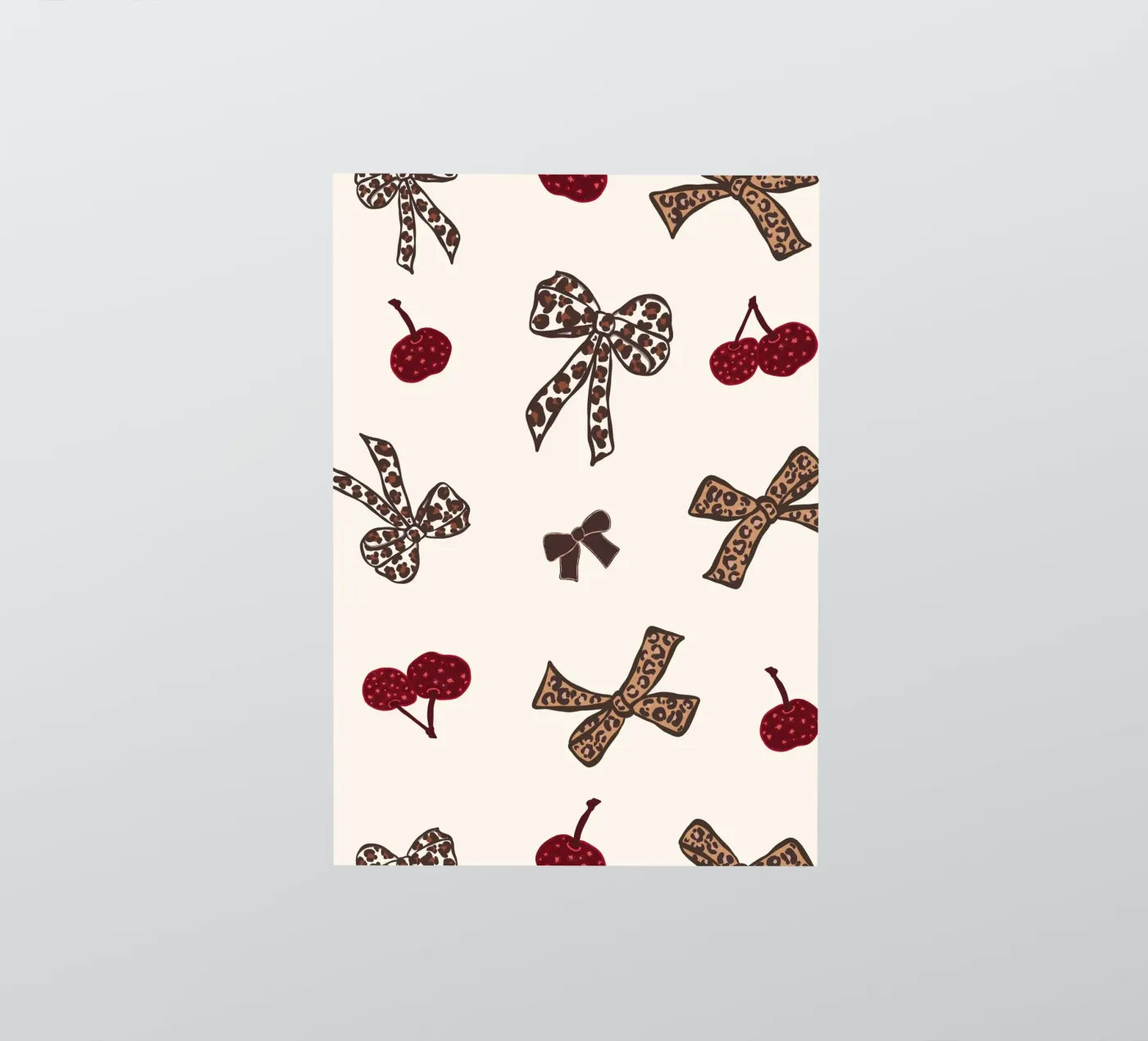 Modello Leopard Cherry adesivo da gulsengunel