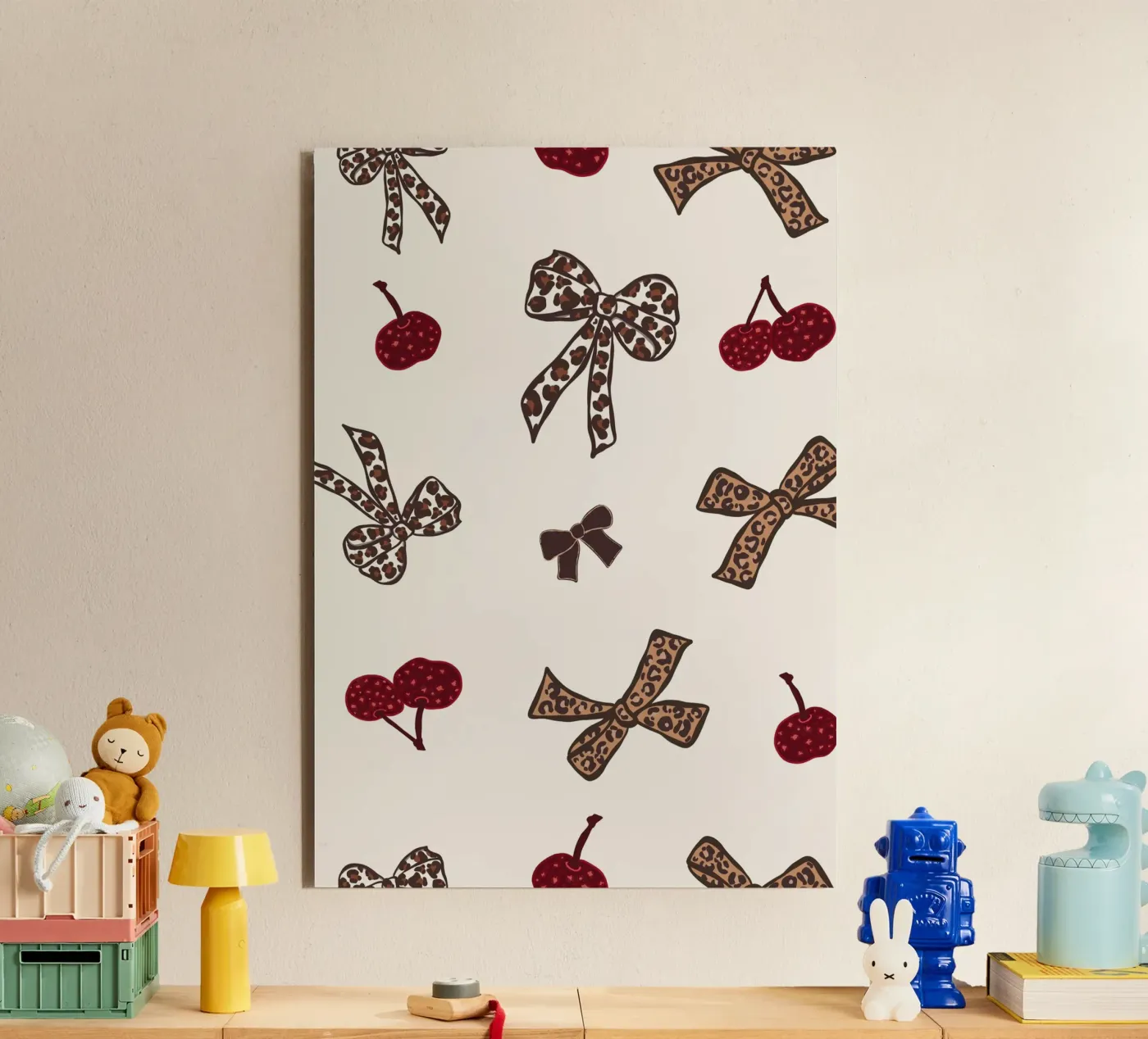 Leopard Cherry Pattern forex plate by gulsengunel