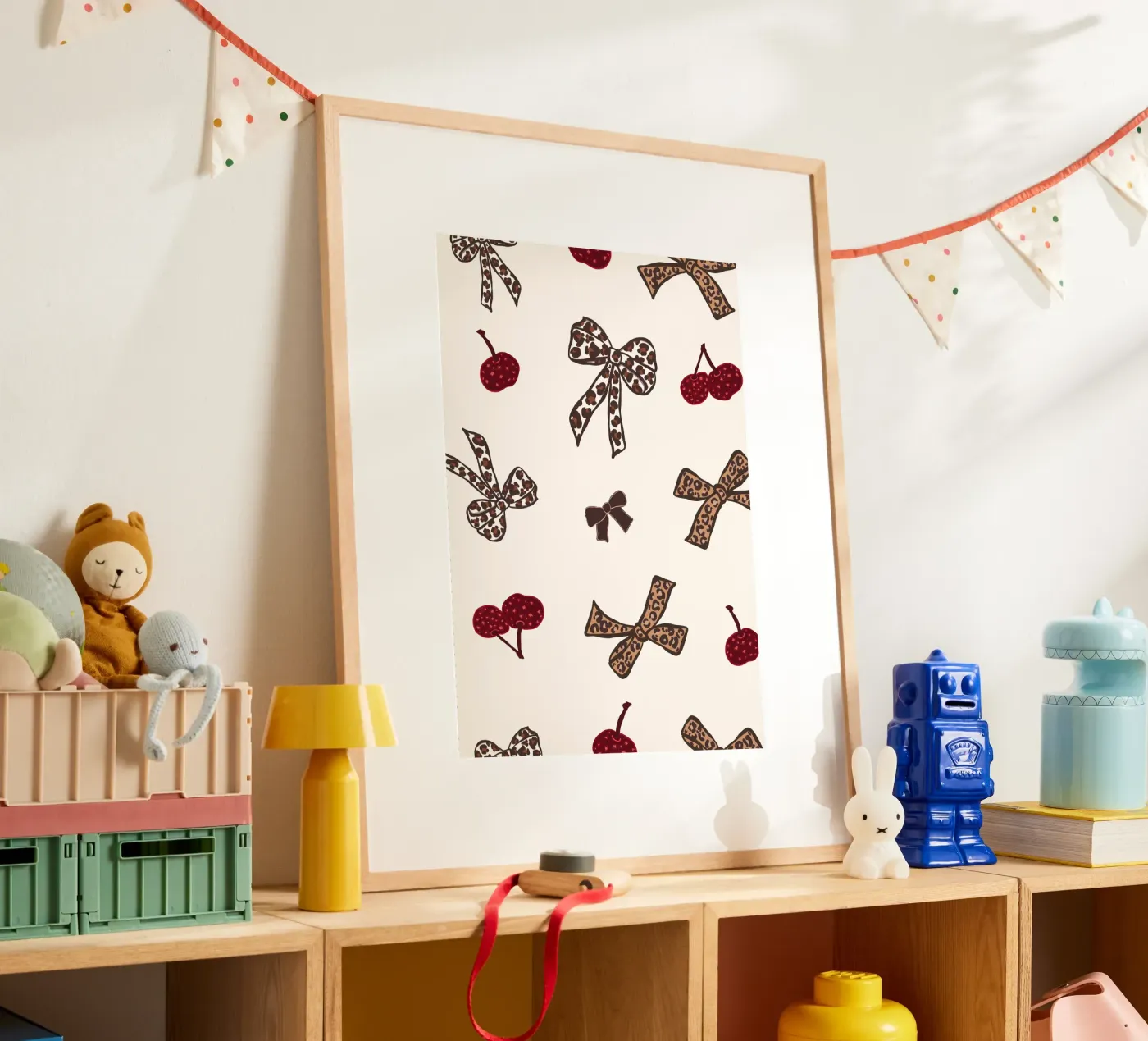 Motif léopard cerise poster de gulsengunel