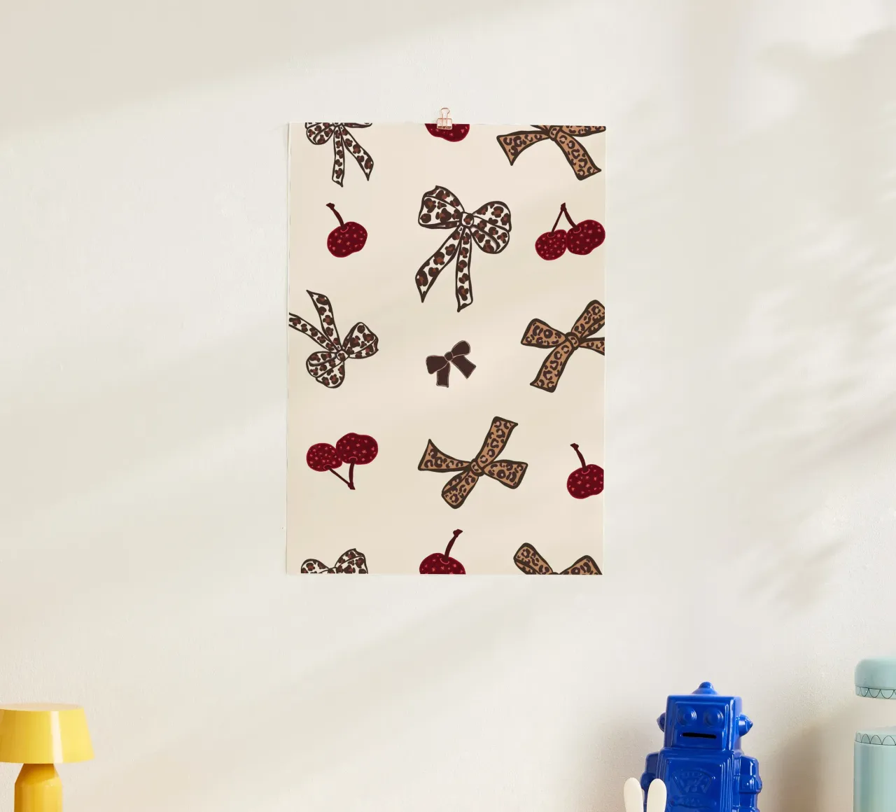 Modello Leopard Cherry poster da gulsengunel