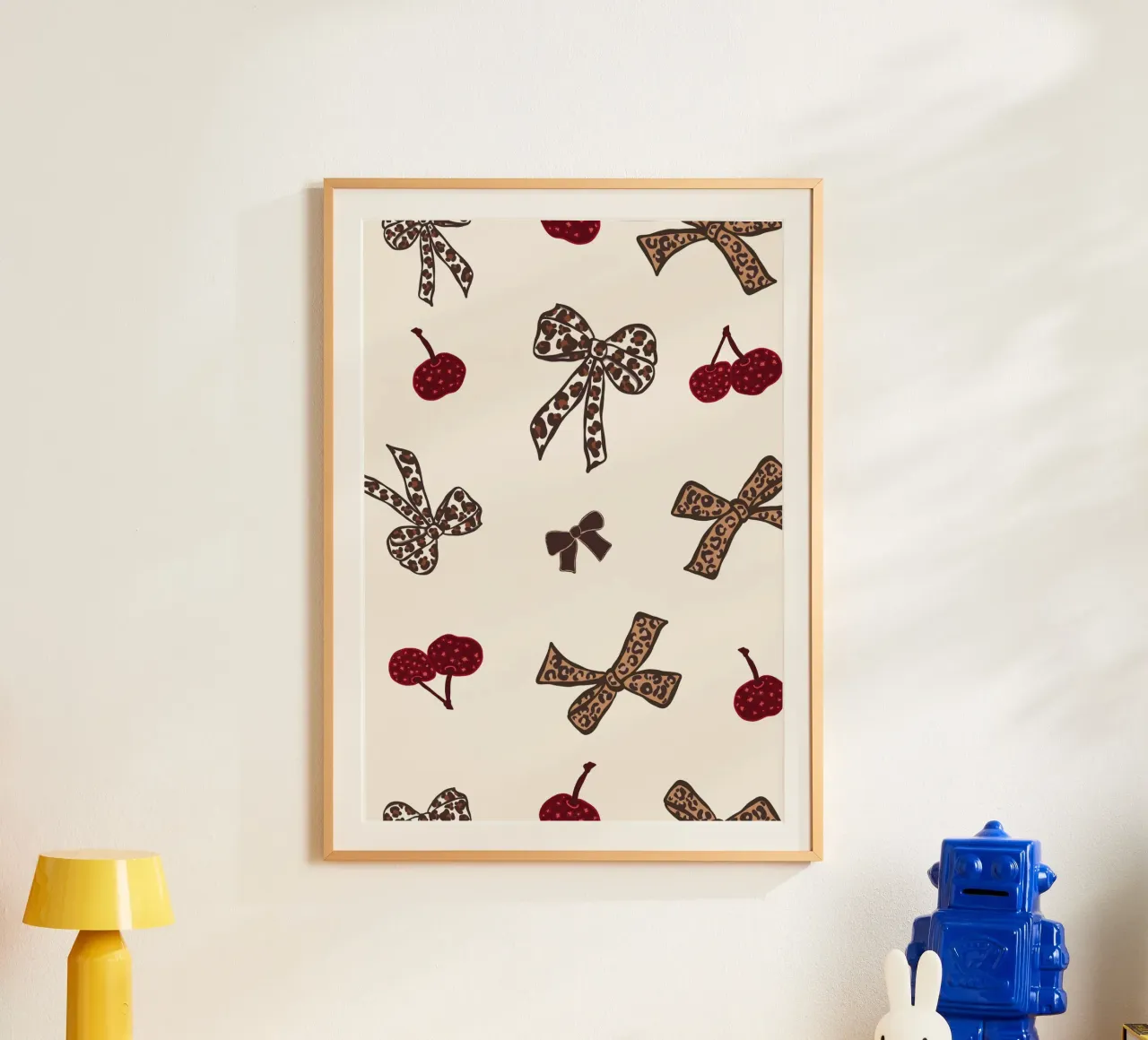Modello Leopard Cherry poster da gulsengunel