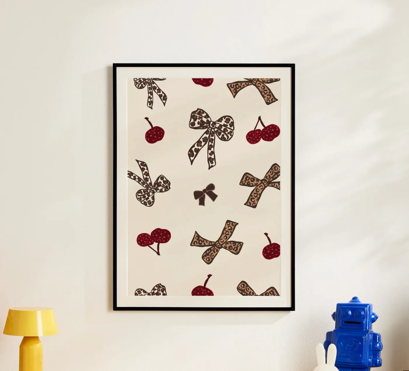 Motif léopard cerise poster de gulsengunel