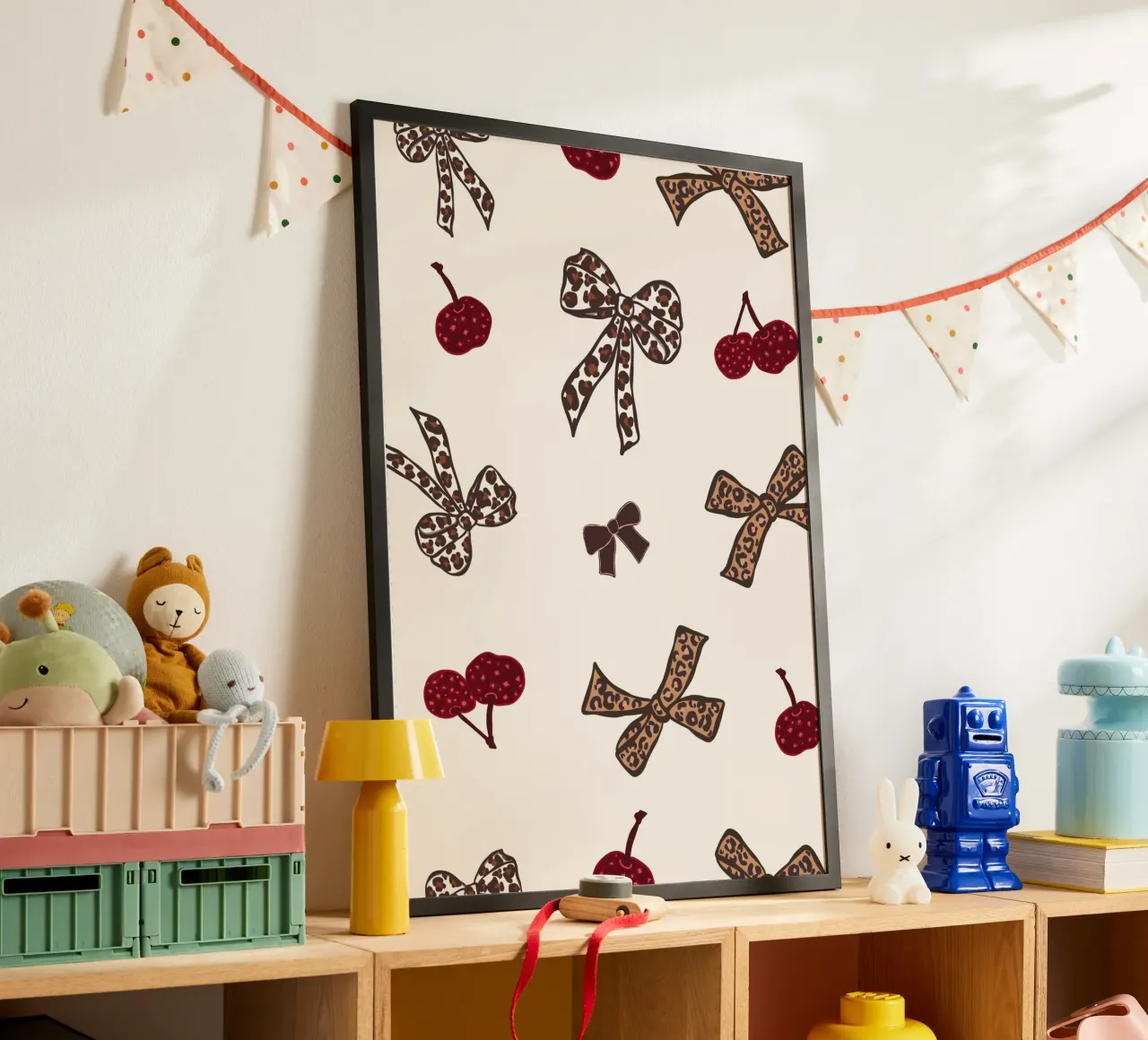 Modello Leopard Cherry poster da gulsengunel