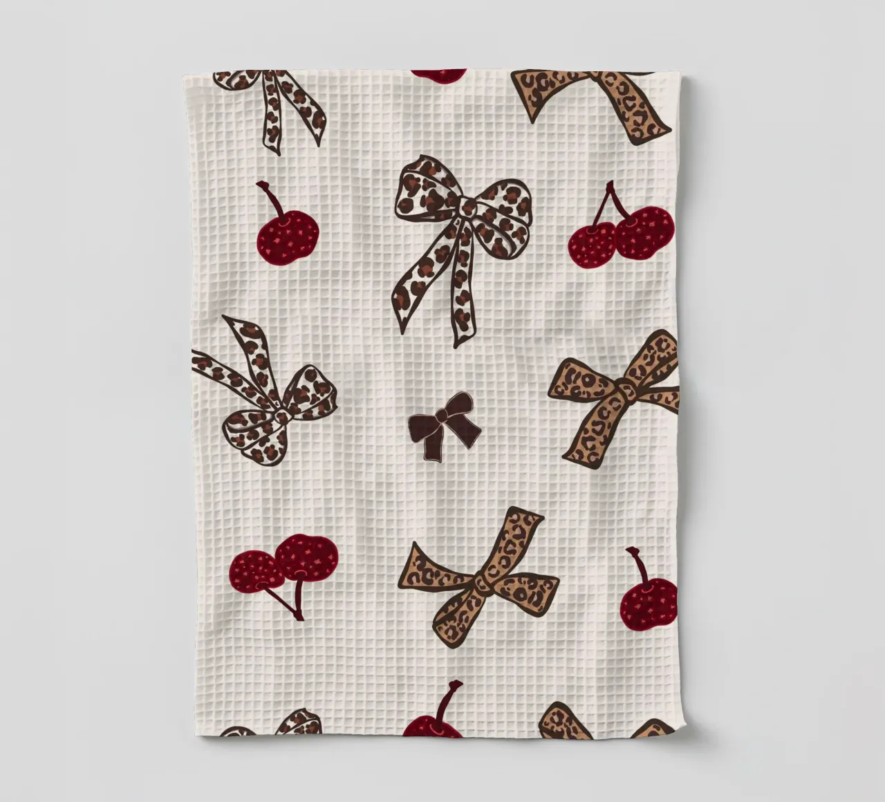 Leopard Cherry Pattern torchon de gulsengunel