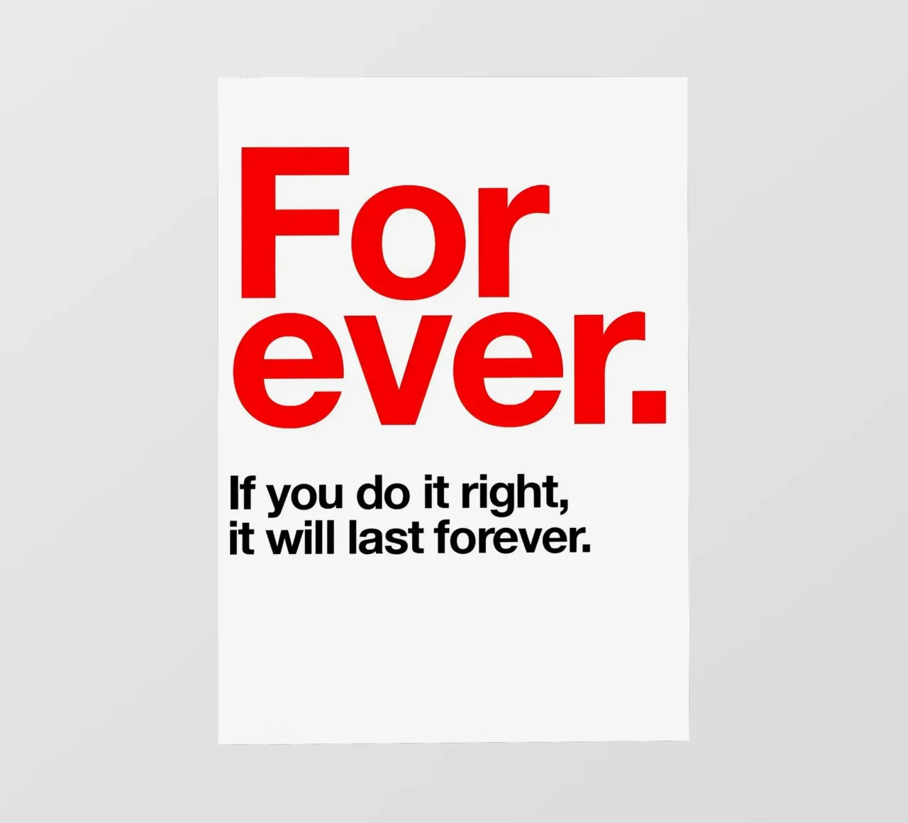 For ever pellicola backlit da Type & Tape