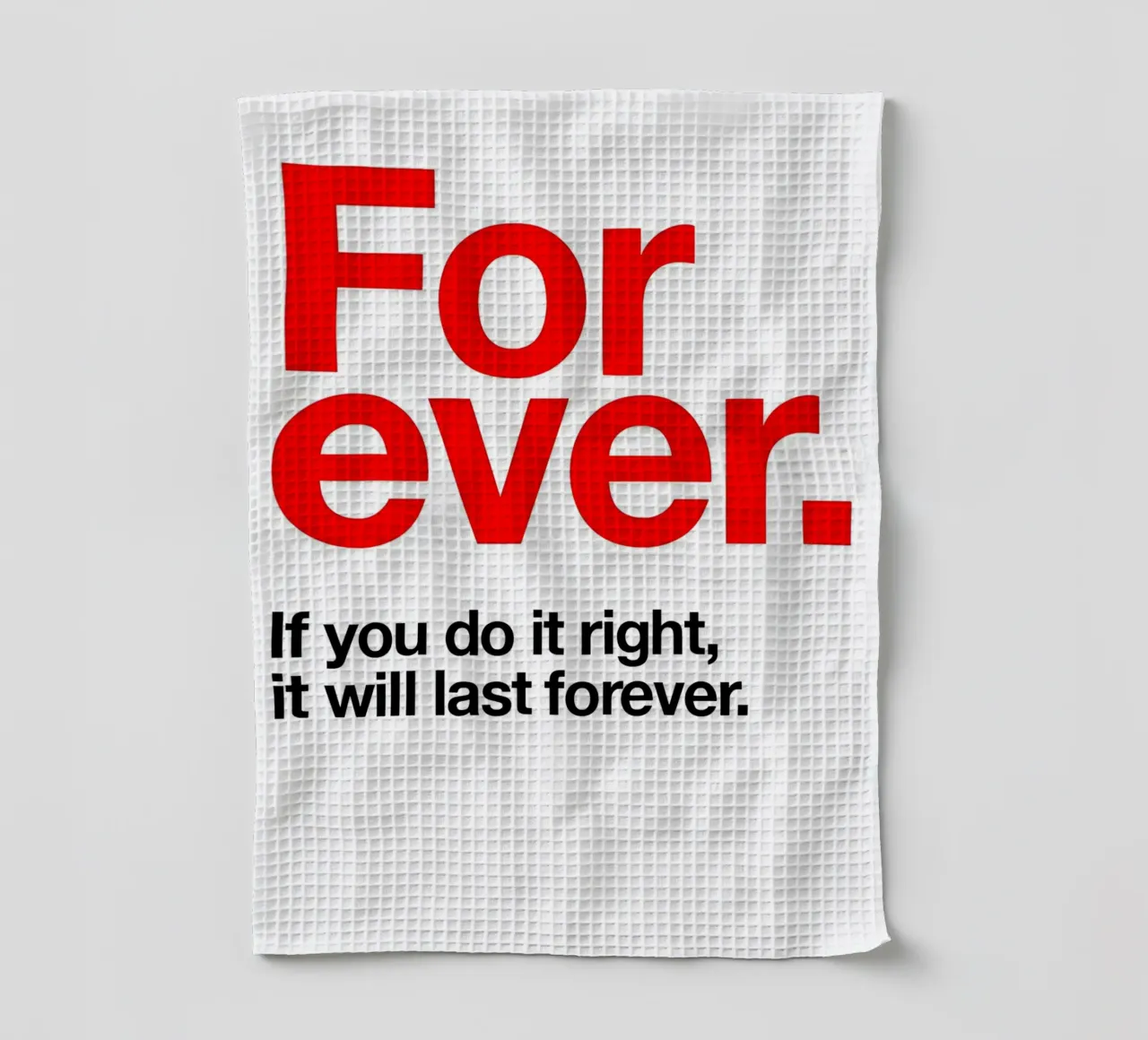 For ever canovaccio da cucina da Type & Tape