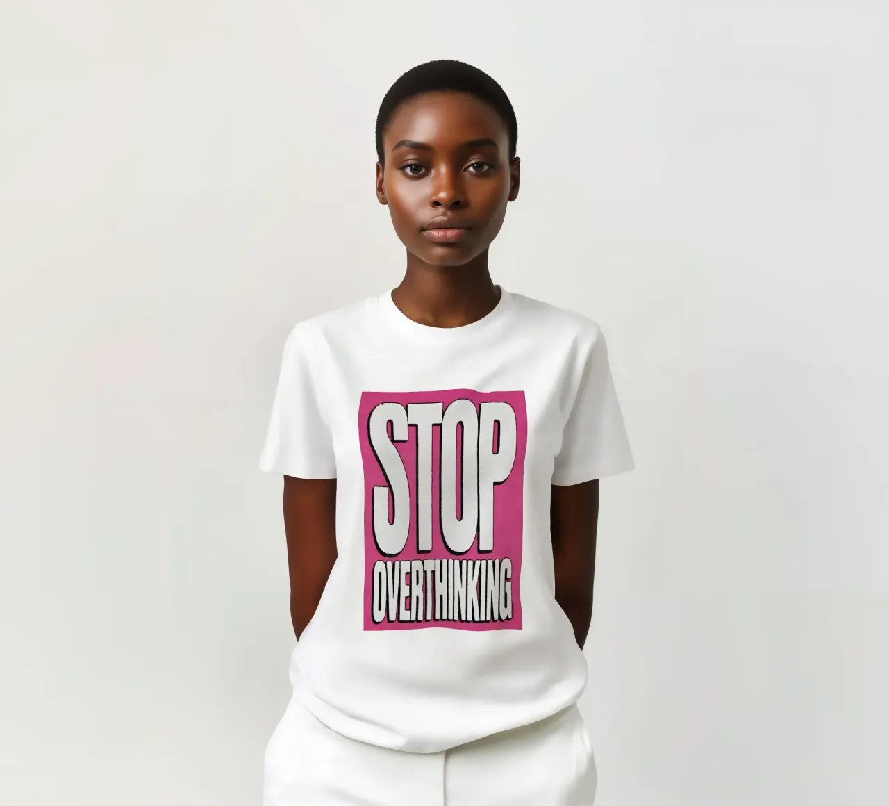 "STOP OVERTHINKING" t-shirt da Type & Tape