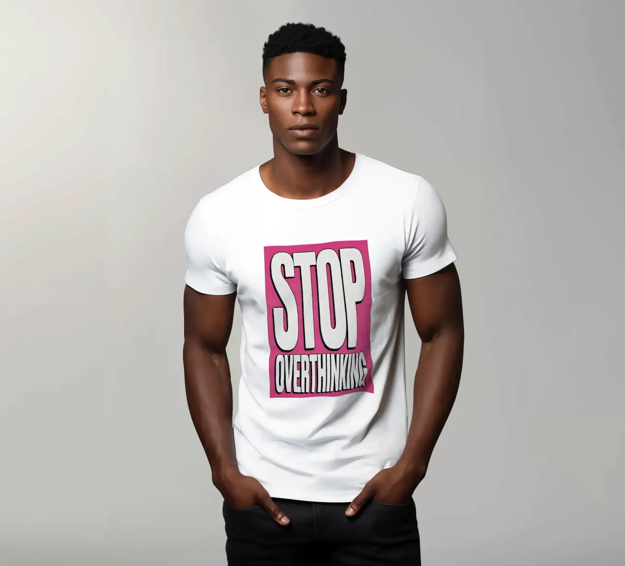 "STOP OVERTHINKING" t-shirt da Type & Tape