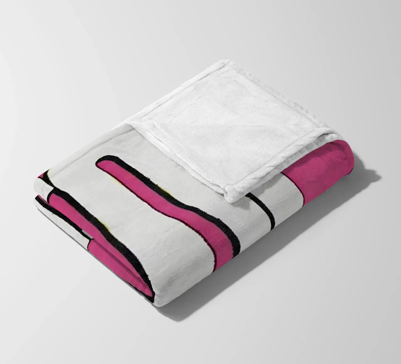 "STOP OVERTHINKING" coperta in pile da Type & Tape