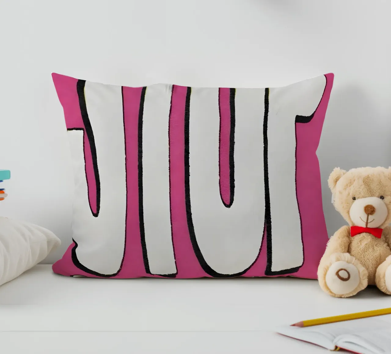"STOP OVERTHINKING" cuscino da Type & Tape