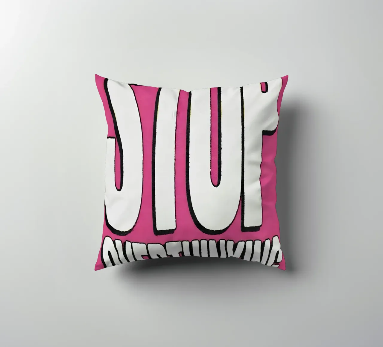 "STOP OVERTHINKING" cuscino da Type & Tape