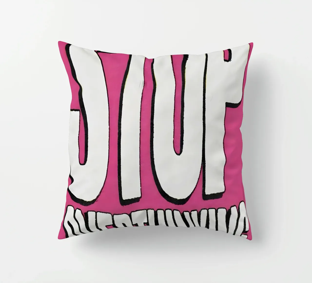 "STOP OVERTHINKING" cuscino da Type & Tape