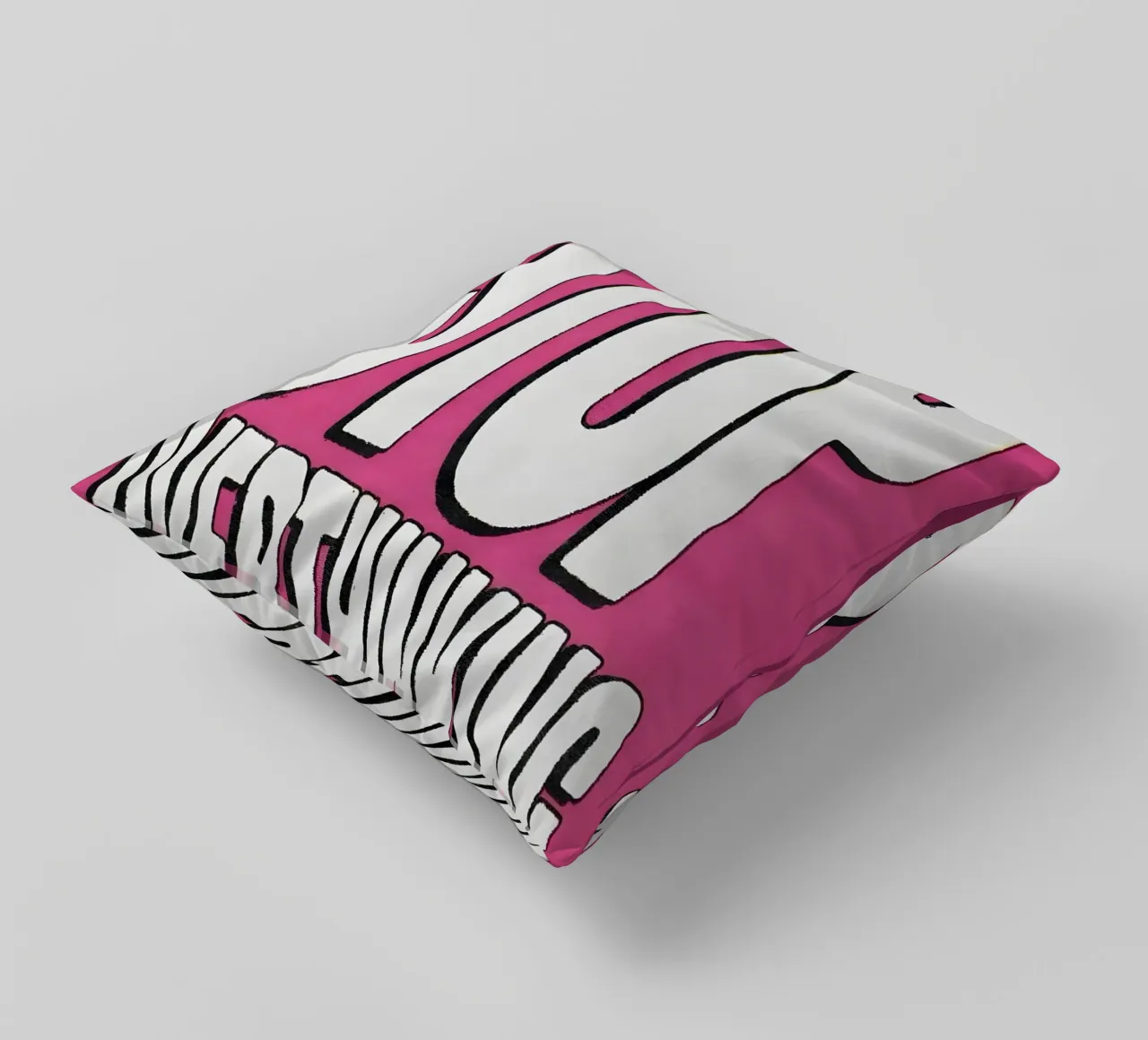 "STOP OVERTHINKING" cuscino da Type & Tape