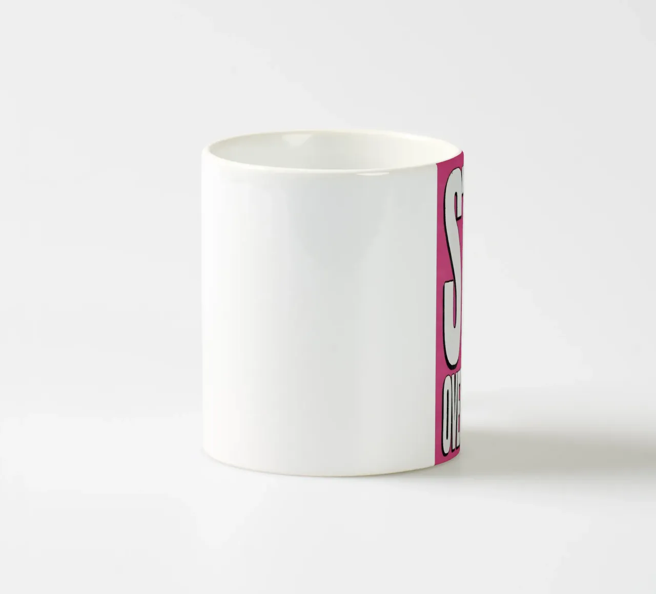 "STOP OVERTHINKING" tazza in ceramica da Type & Tape