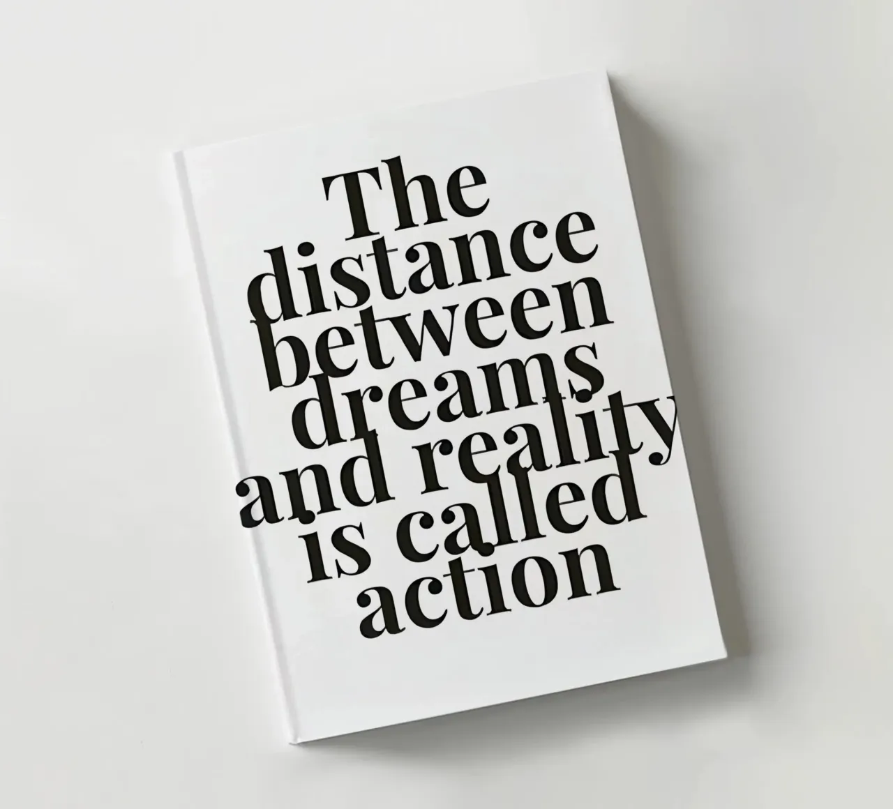 The distance between dreams and reality called action notebook by Type & Tape
