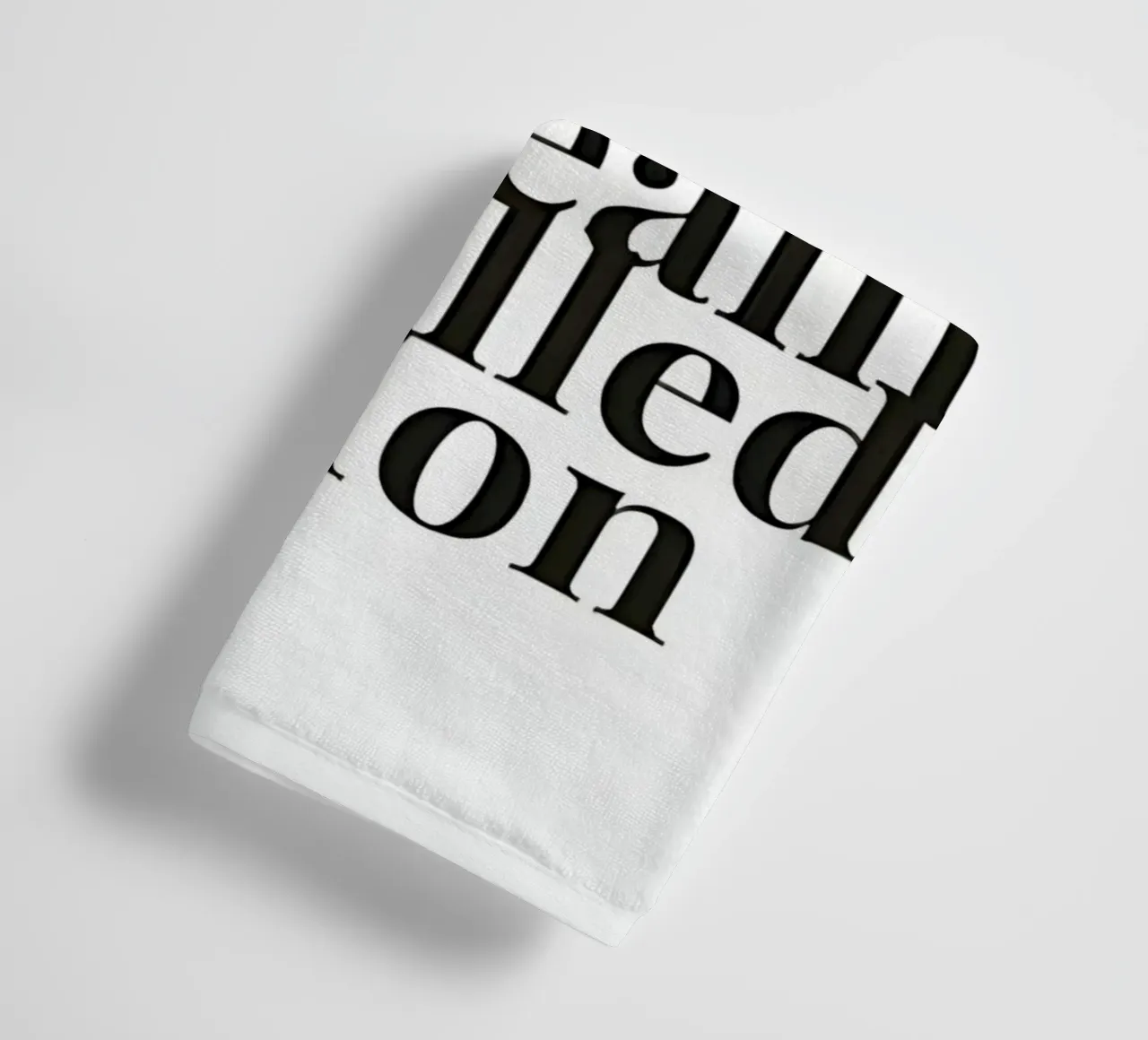 The distance between dreams and reality called action Handtuch von Type & Tape